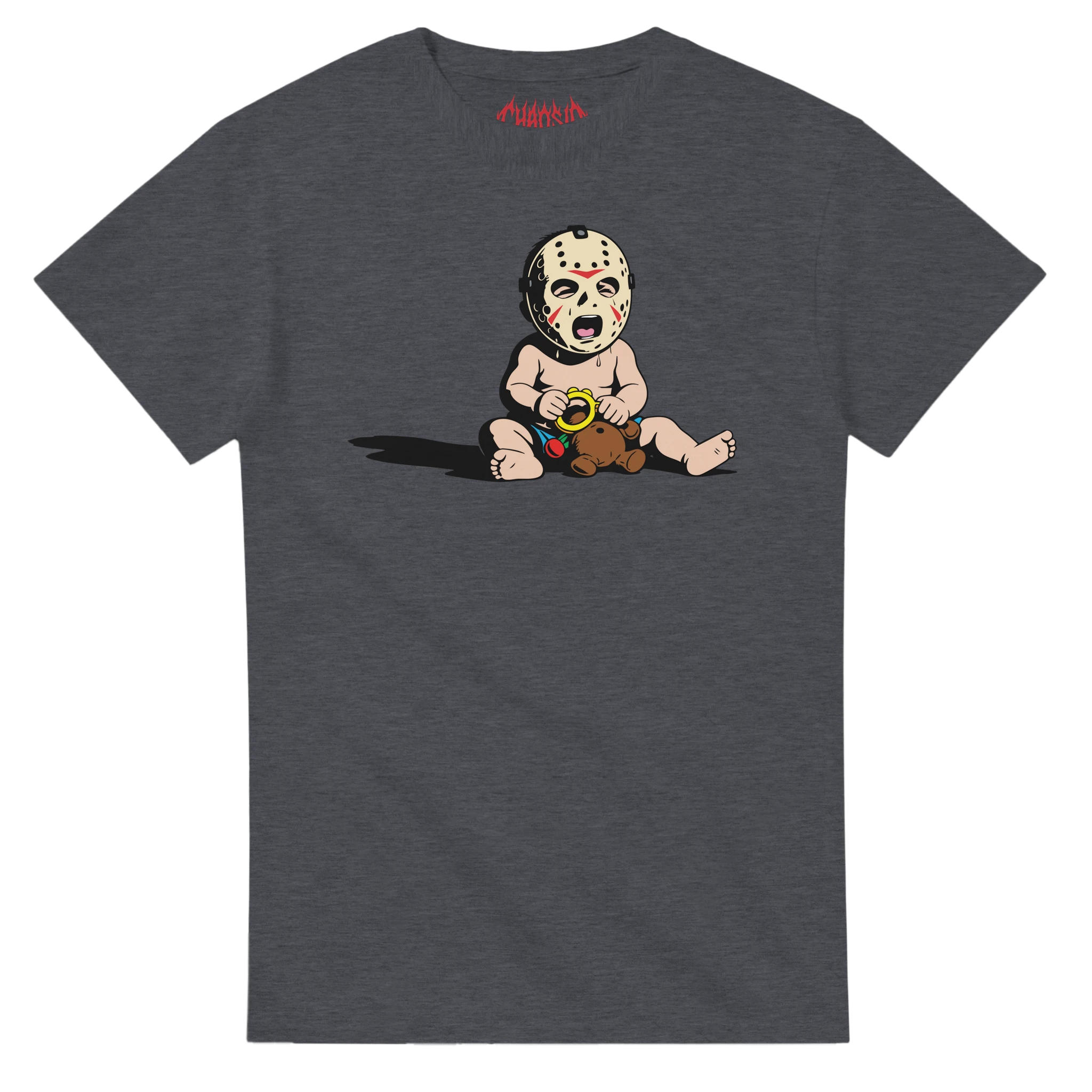 ChaosID Baby Jason graphic tee, satirical, fun tee, creative print and concept, streetwear brand 