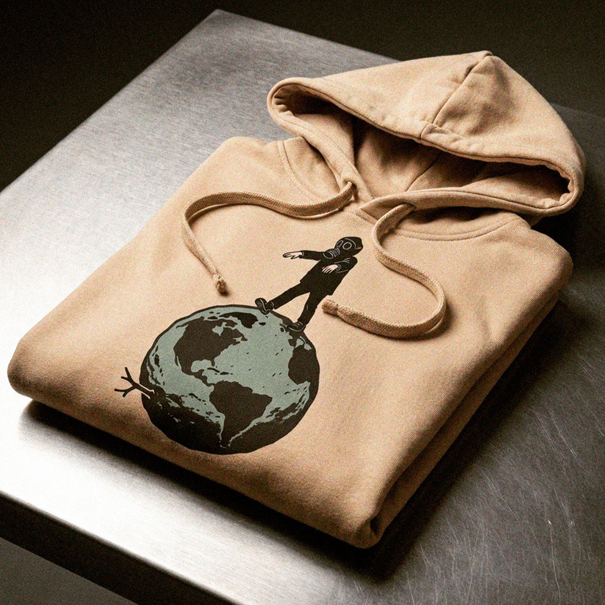 hoodie activism streetwear, ecological graphics