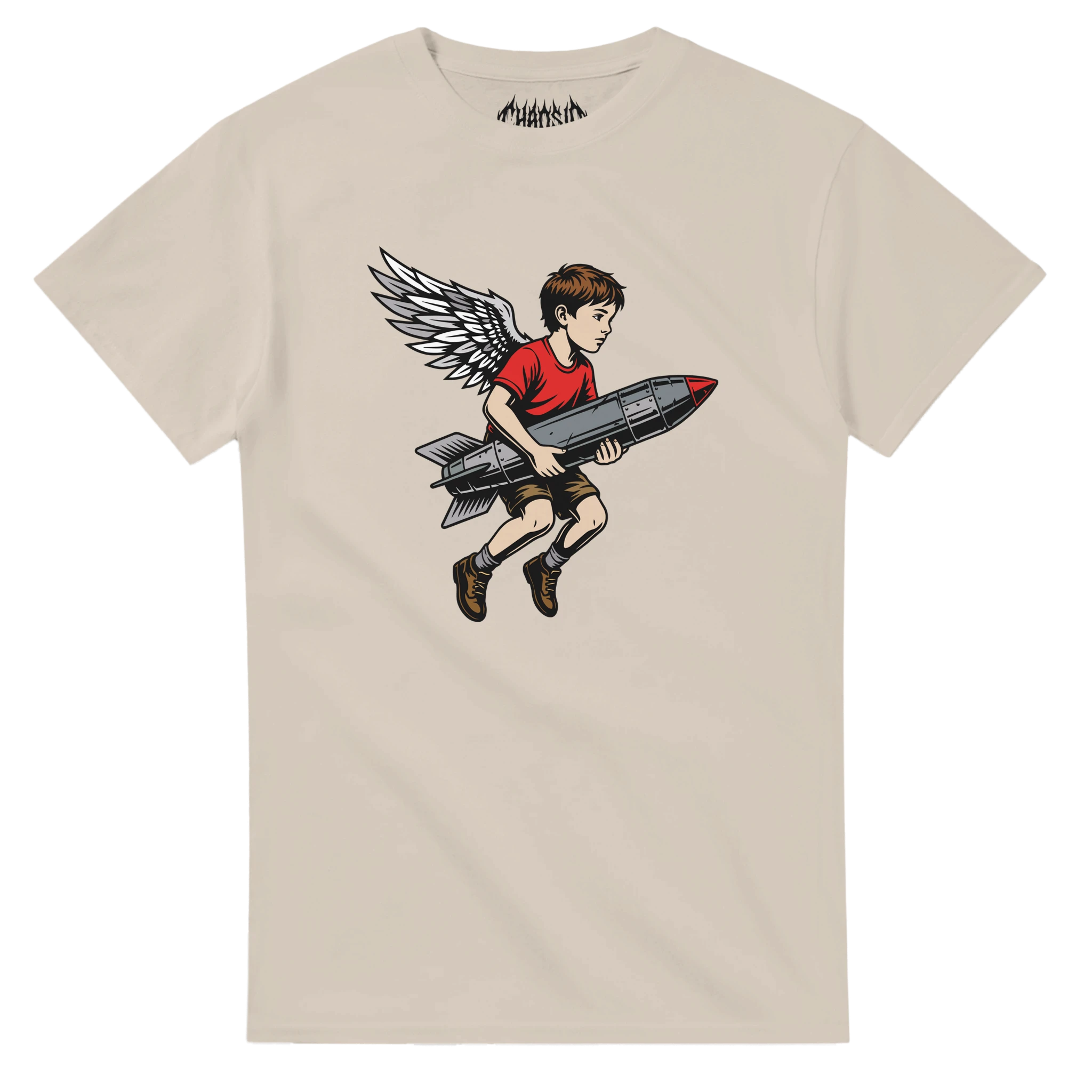 chaosid byob beige tshirt streetwear-activism apolitical antiwar 