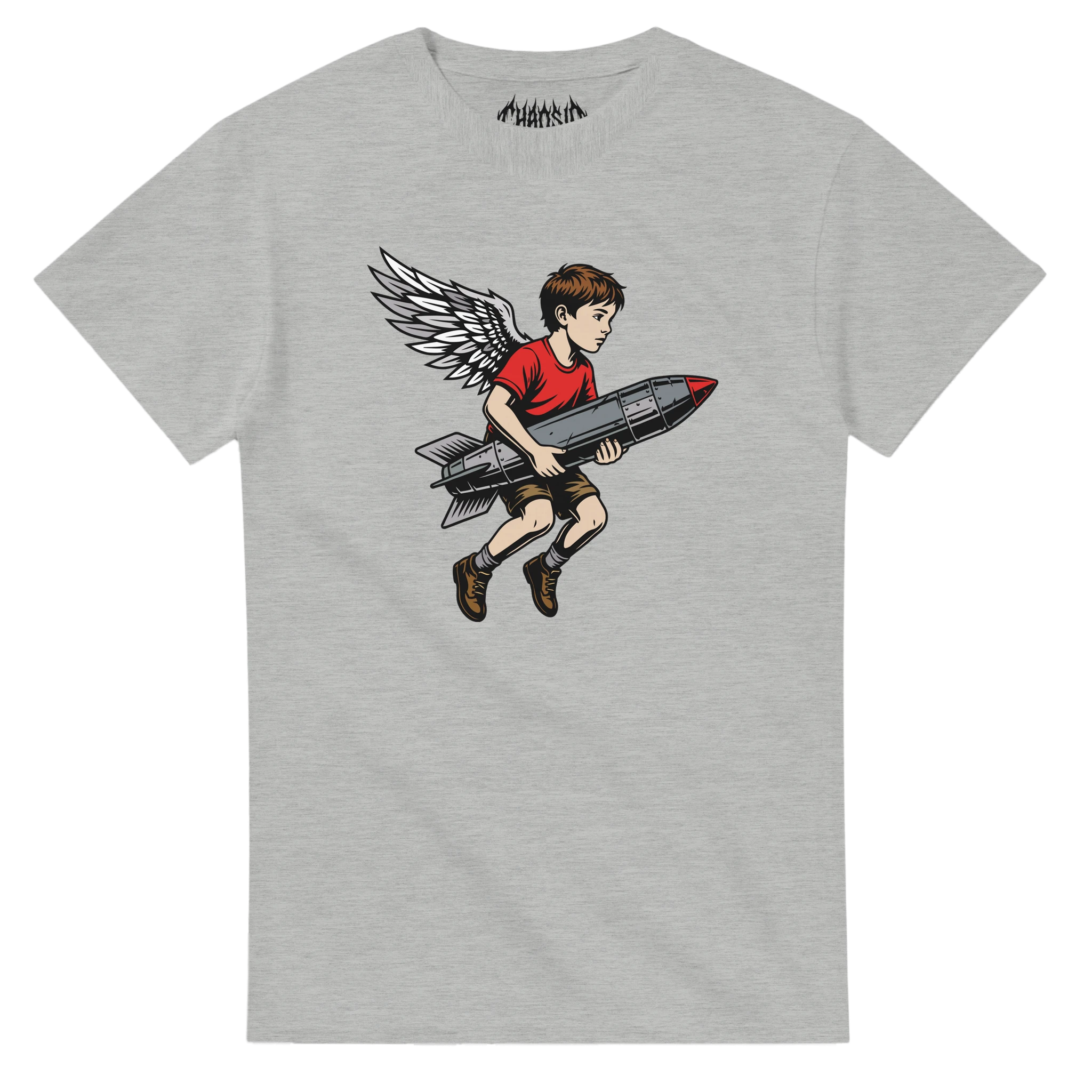 chaosid byob light grey tshirt streetwear activism apolitical antiwar