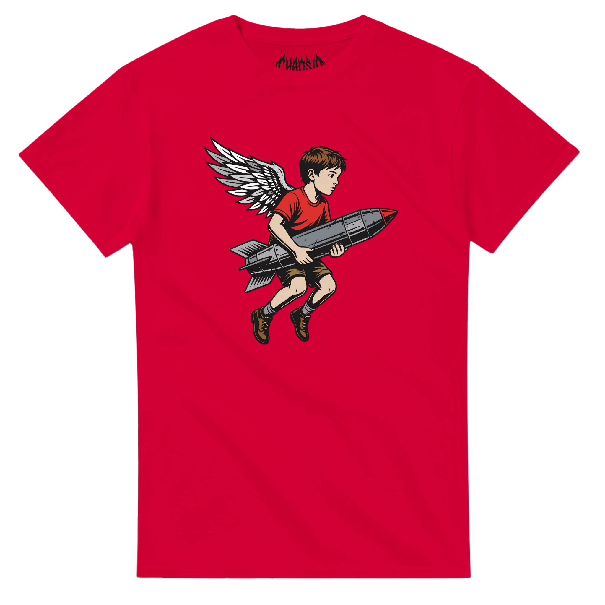 BYOB  red tshirt from ChaosID brand, streetwear and activism