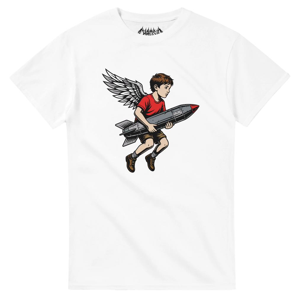 chaosid byob white tshirt streetwear activism apolitical antiwar