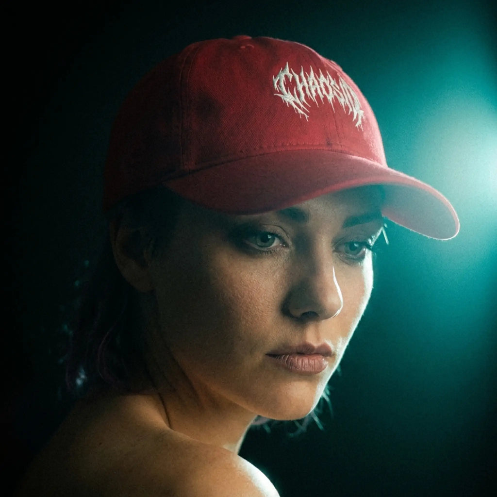 chaosid baseball cap red
