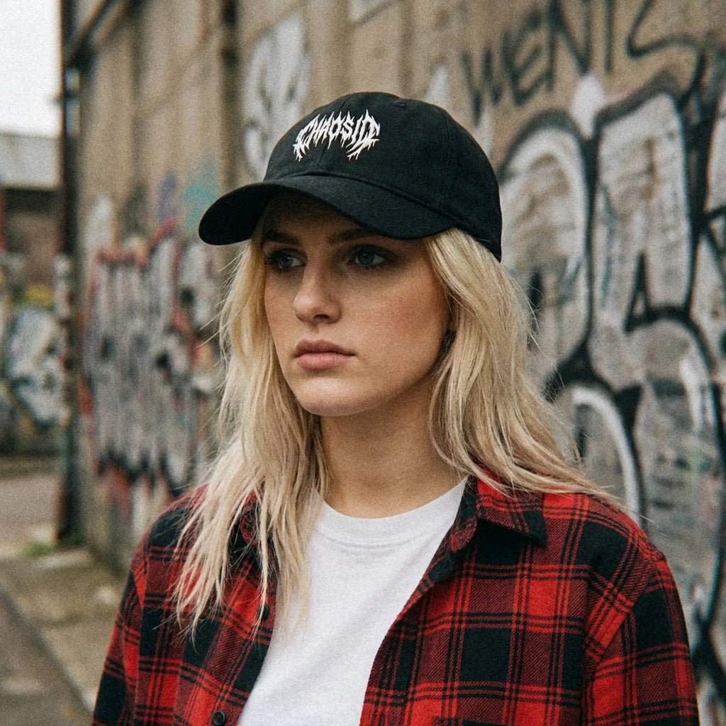 chaosid flexfit baseball cap black