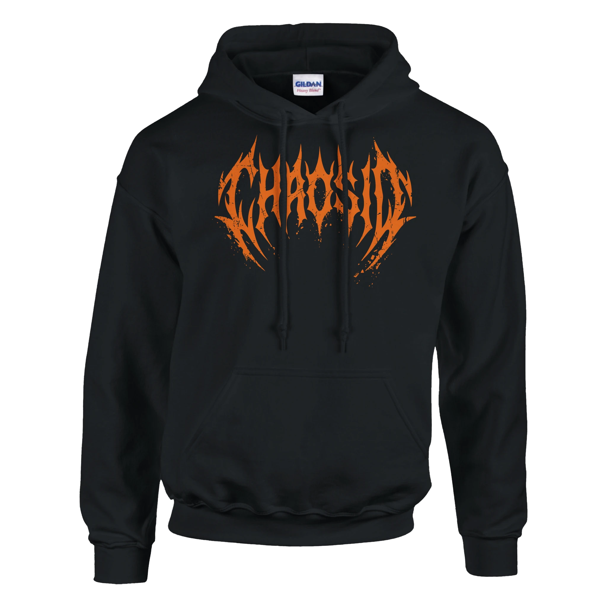 chaosid hooded sweatshirt orange logo