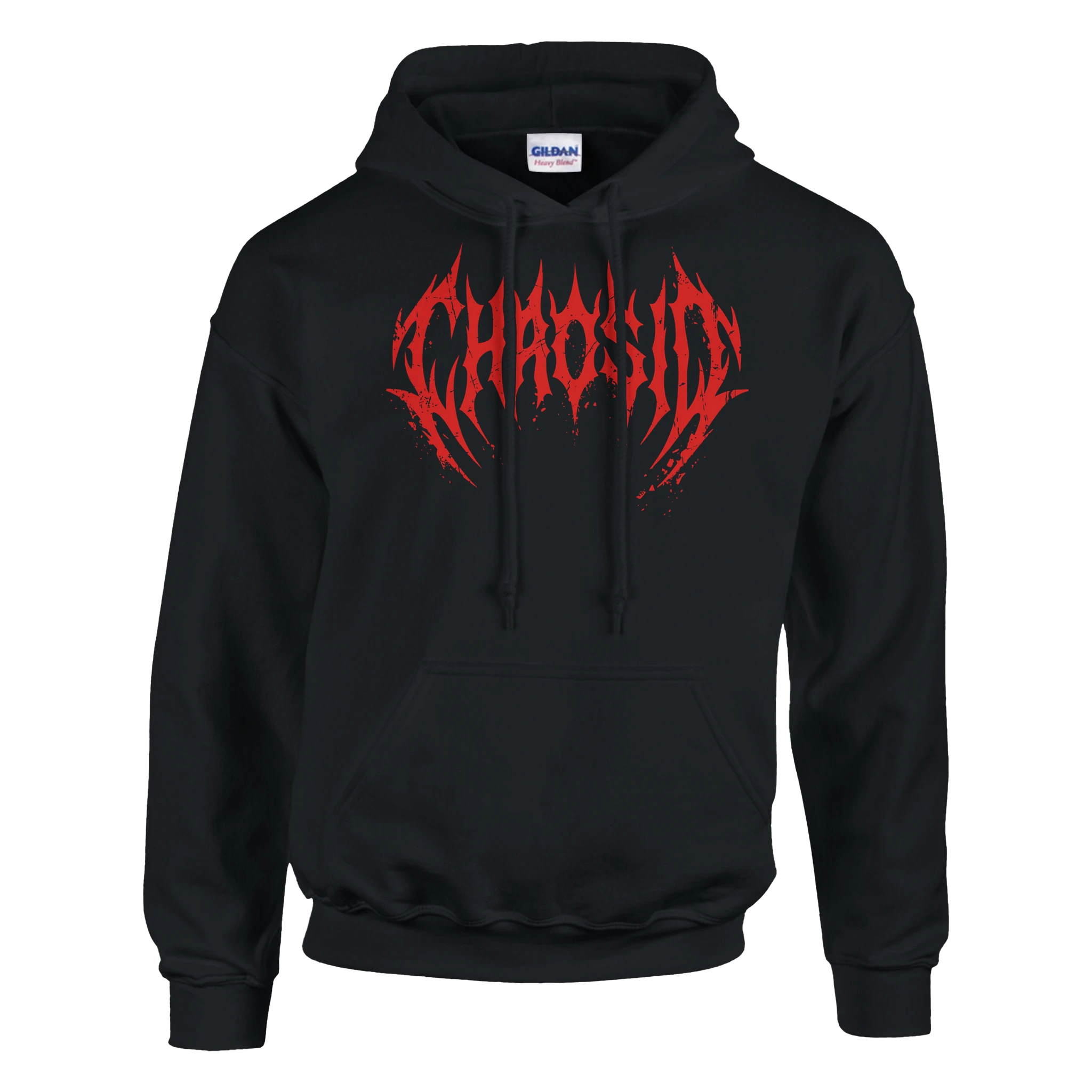 ChaosID Hooded Sweatshirt red logo, streetwear