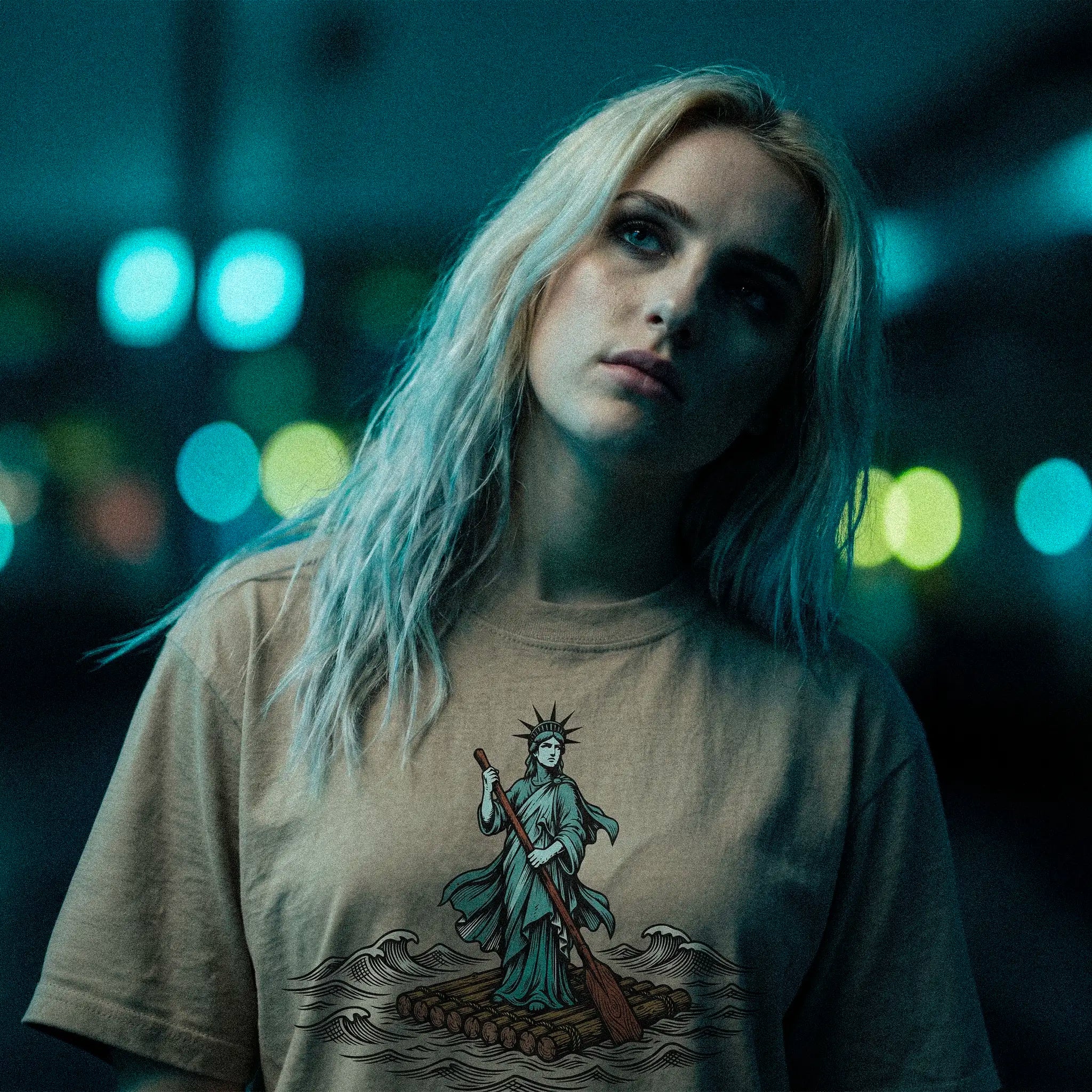 chaosid la liberte qui rame graphic tee independant streetwear