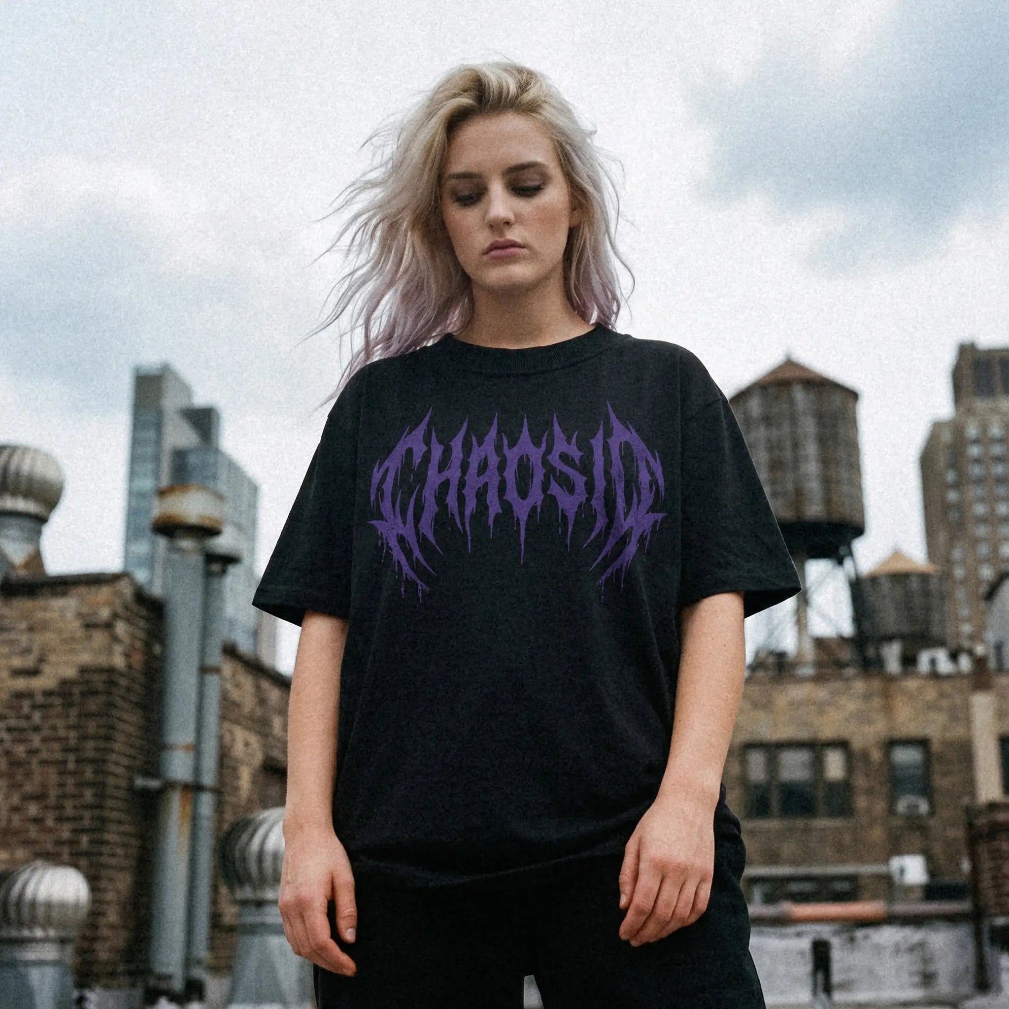 Unisex oversized T-shirt ChaosID "Decay edition"