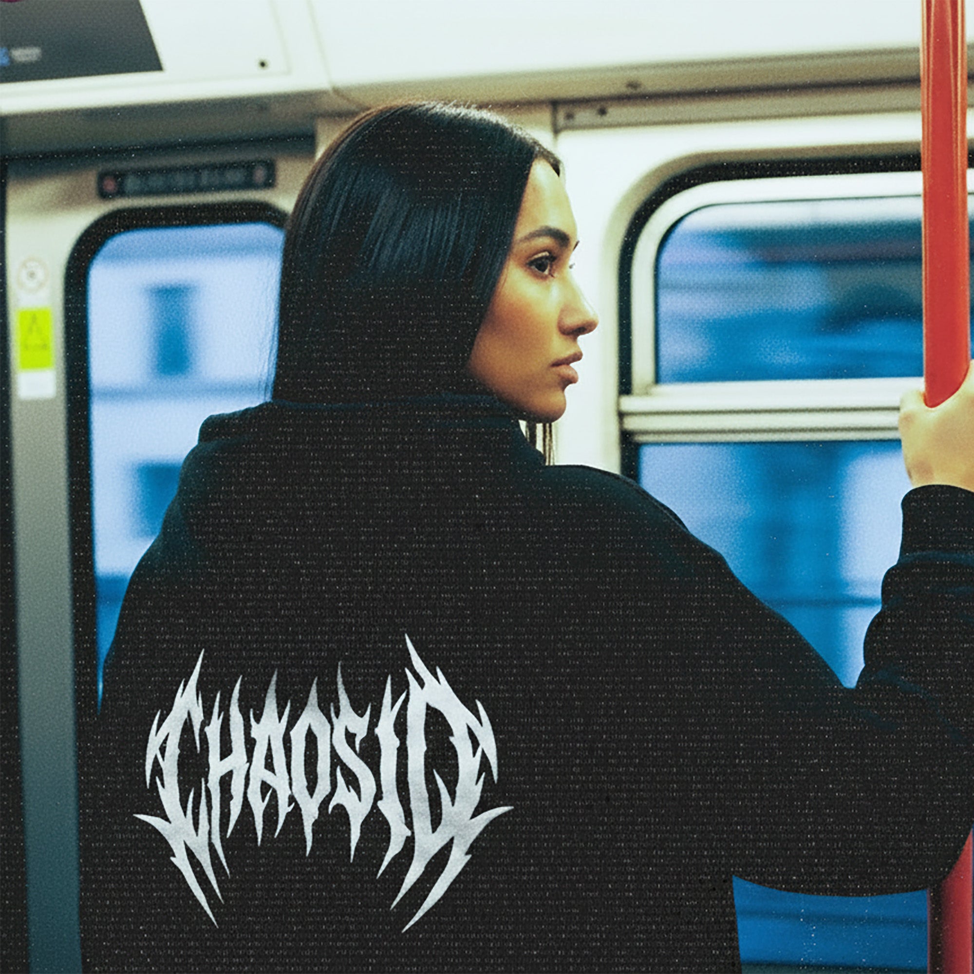 Sweat à capuche unisexe à fermeture éclair Noir ChaosID