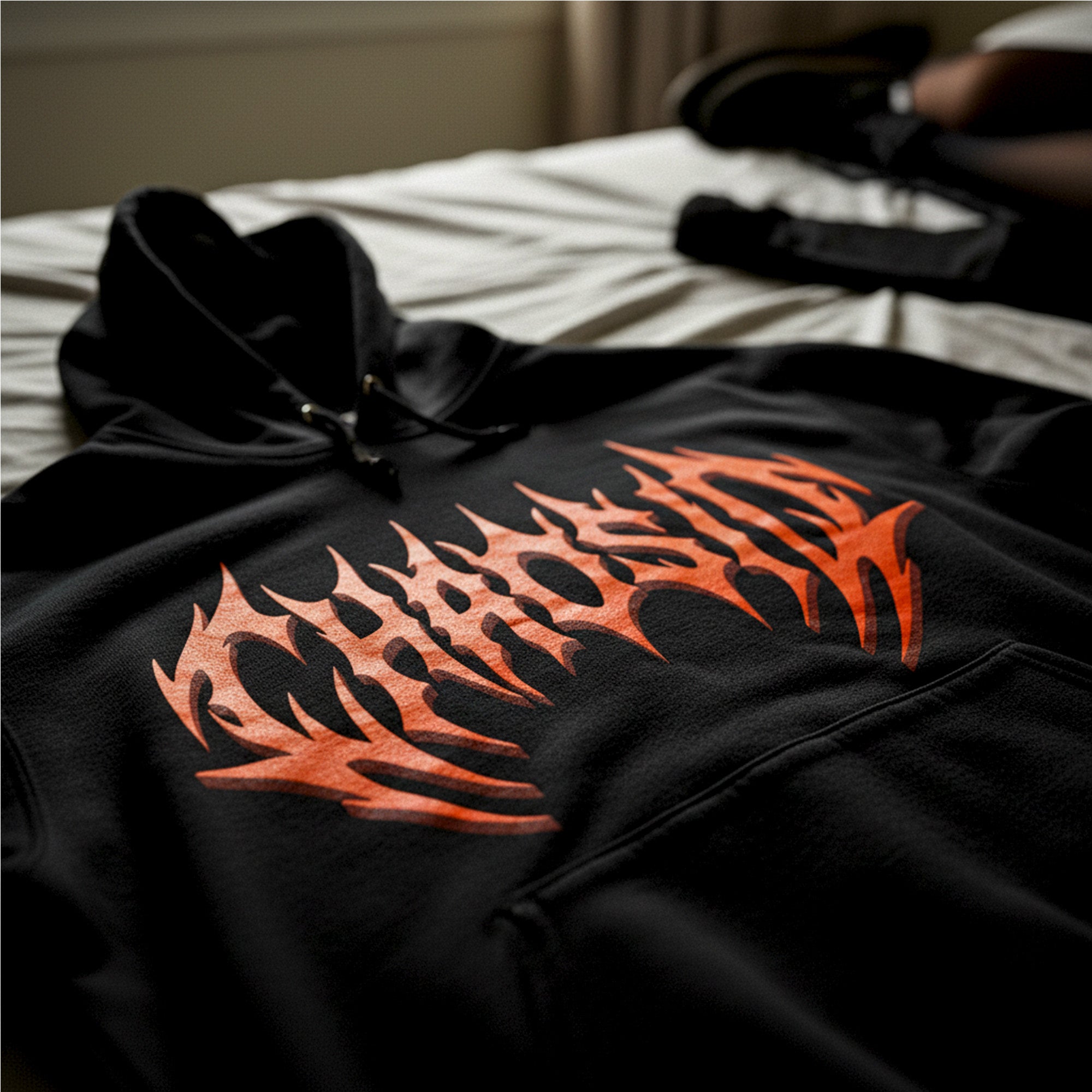 Sweat à capuche unisexe ChaosID dégradé et logo 3D