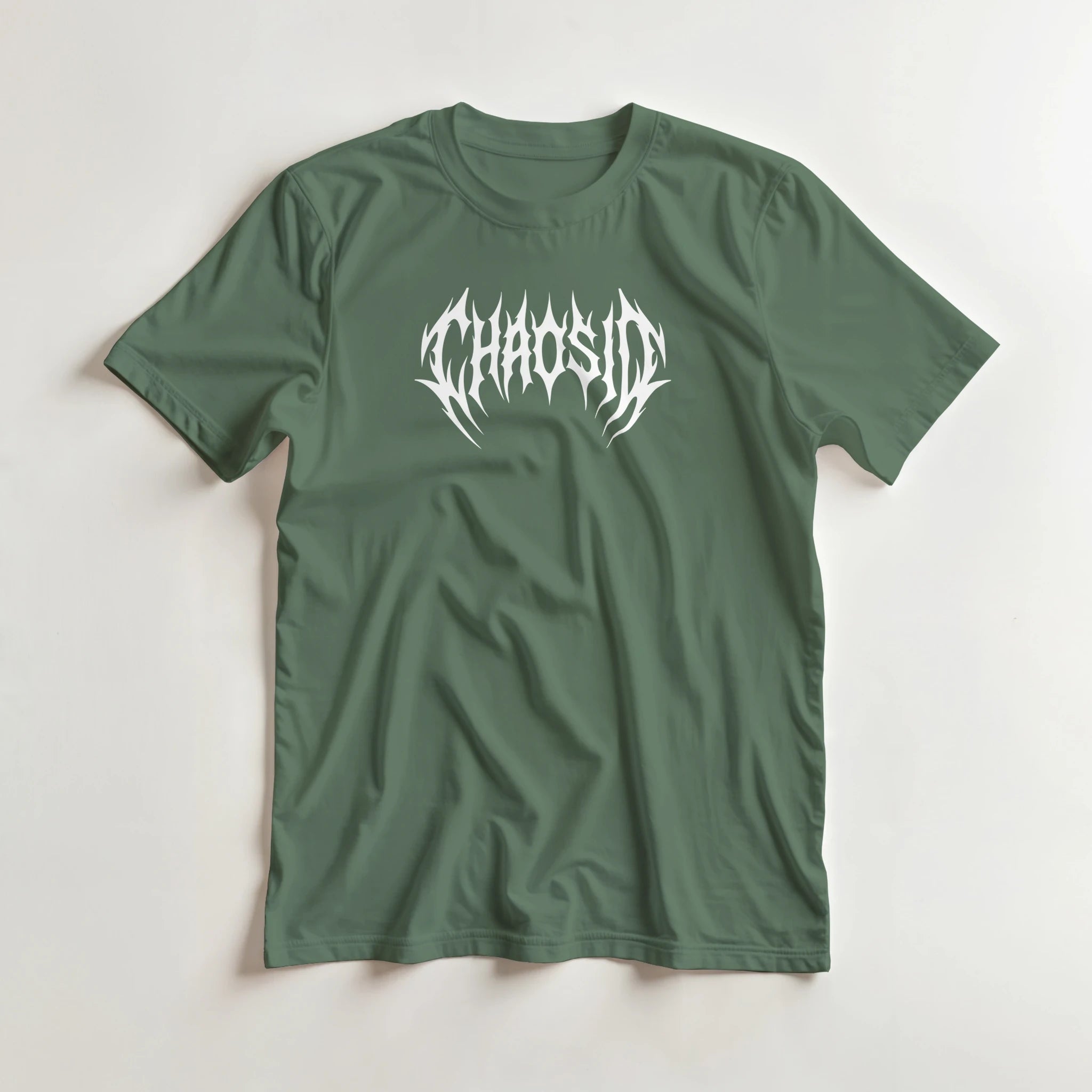 ChaosID classic logo tee, streetwear brand france, skate, punk, rock