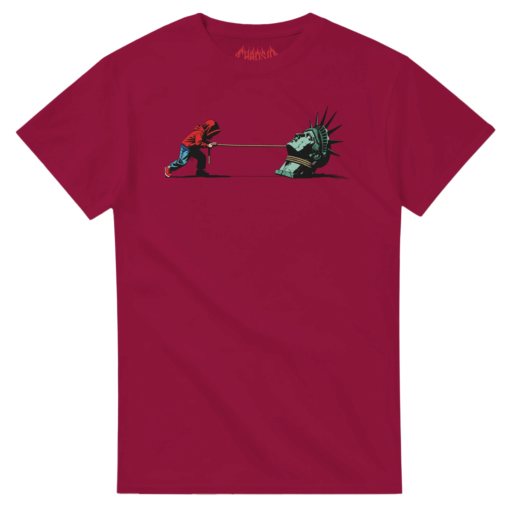 gritty streetwear fashion brand france, chaosid "la vérité inamovible" tee