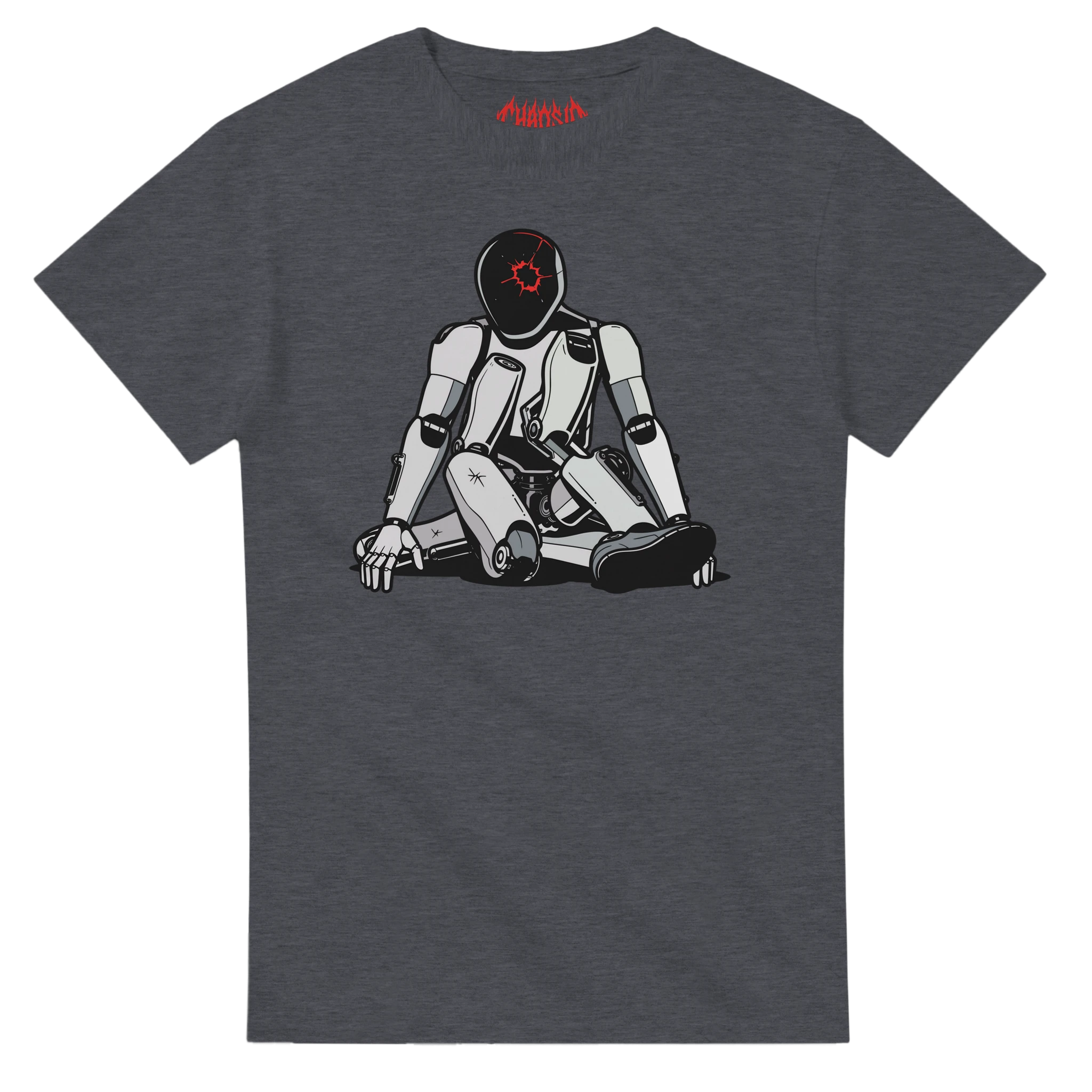 ChaosID Optimus Crime satirical graphic tee. Anti Felon Musk tee, parody, dystopian, activism clothing
