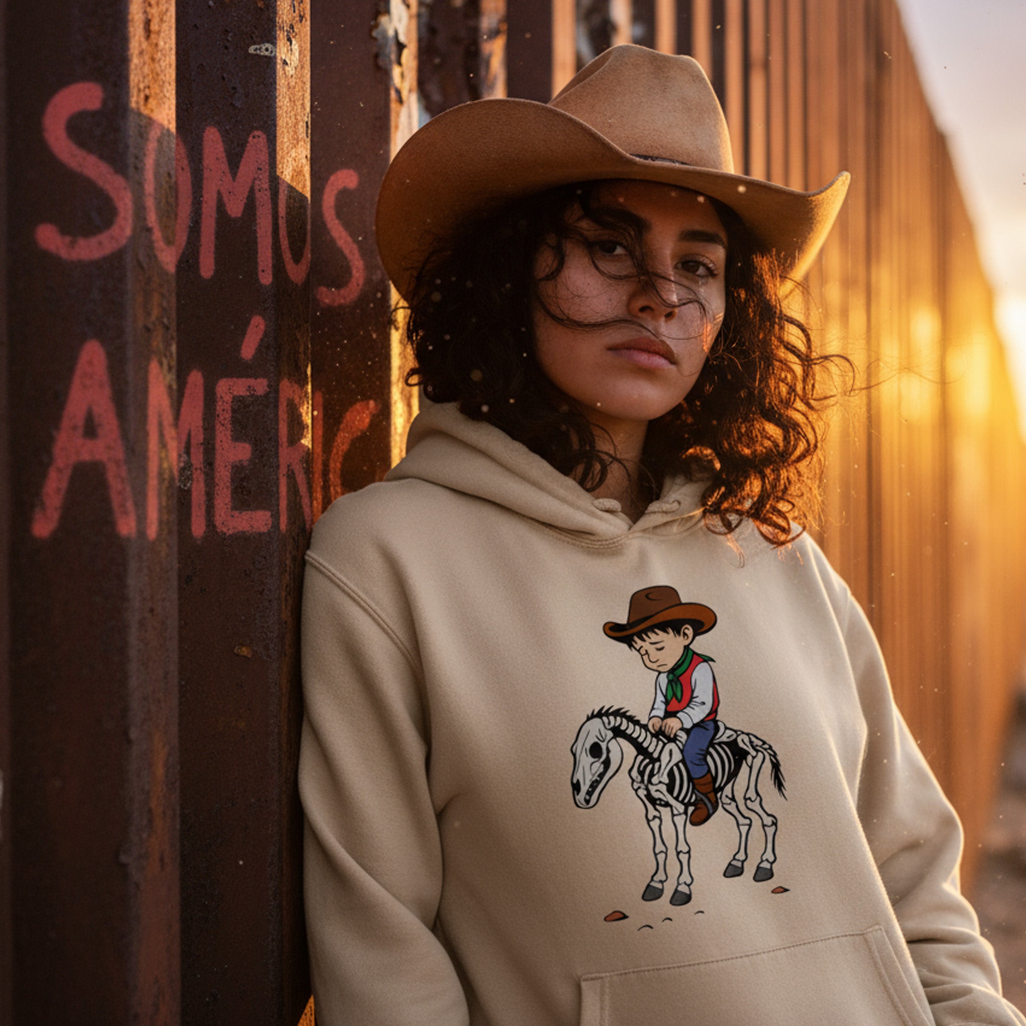 sweat à capuche activisme somos américa ChaosID