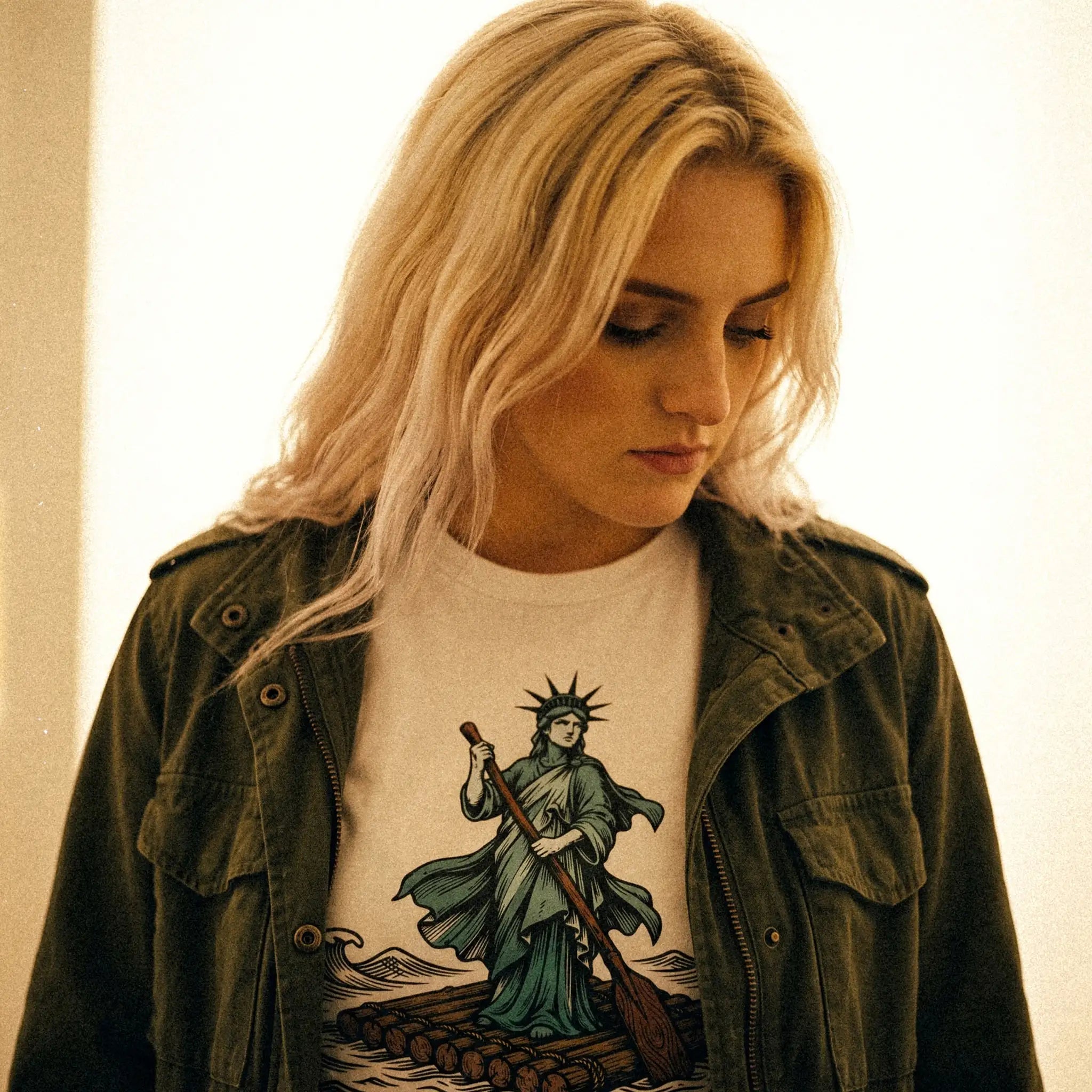 tee shirt chaosid la liberte qui rame urban fashion