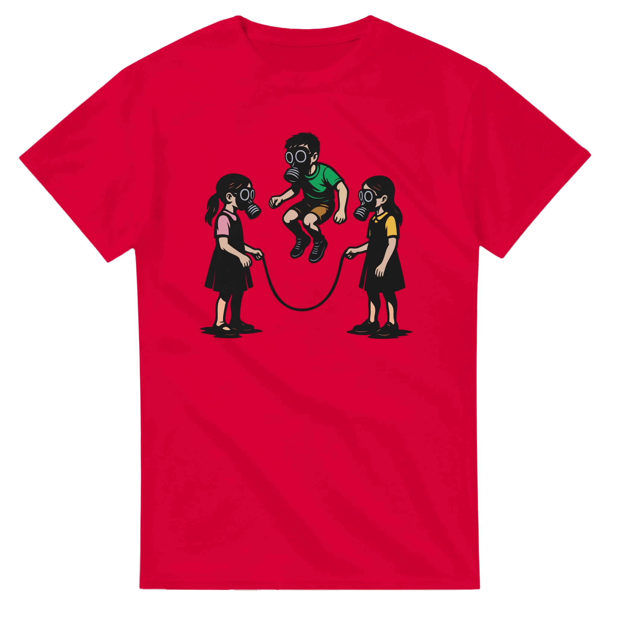 tee-shirt activisme rouge, création originale, écologie, rockwear, bmxwear, skatewear, mode urbaine