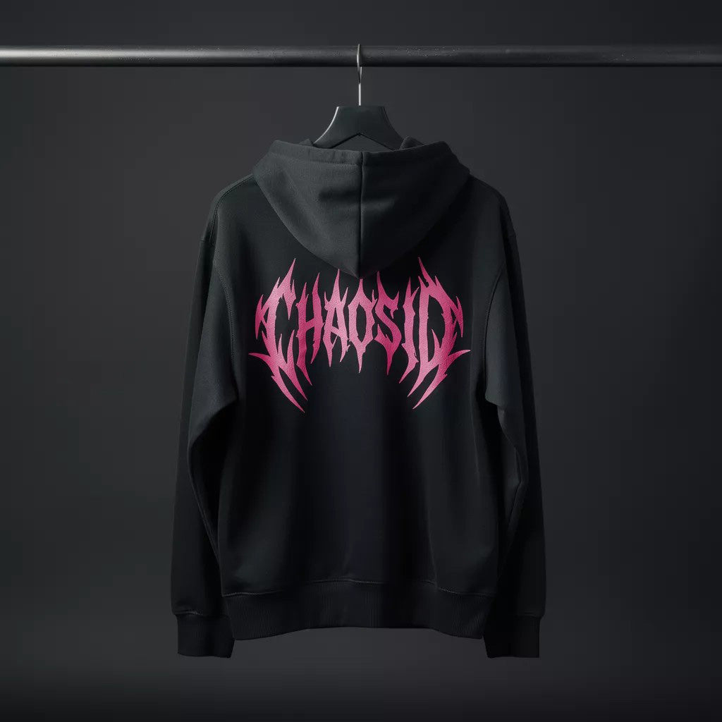 Sweat à capuche unisexe à fermeture éclair Noir ChaosID